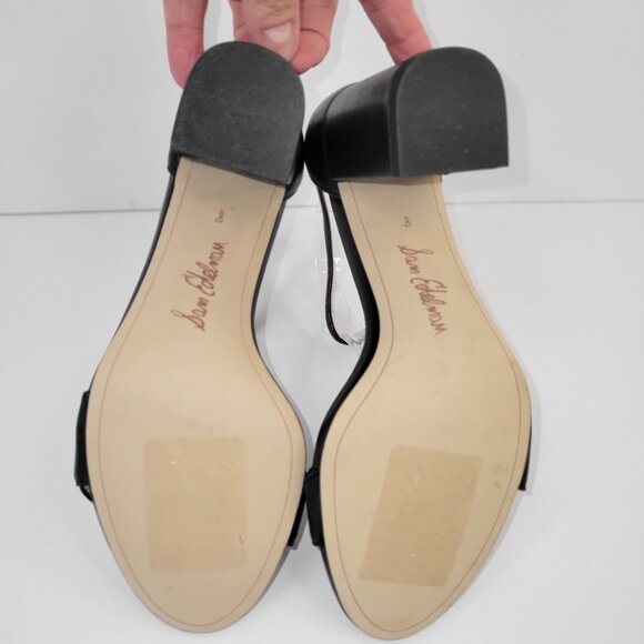 Sam Edelman Odila Sandal Black Leather Shoe Women's Size 7.5 - Picture 8 of 9